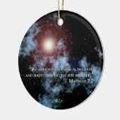 クリスマスの星のオーナメント セラミックオーナメント (左)