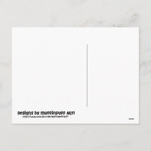 クリスマスの星の下のヒツジの群 シーズンポストカード (裏面)