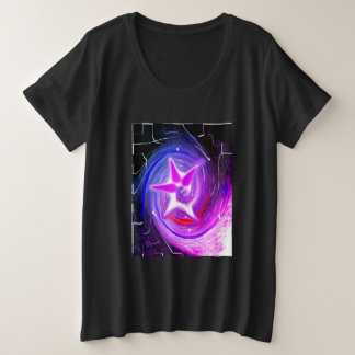 クリスマスの星の祭り プラスサイズTシャツ