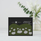 クリスマスの星の羊の群れを見たルカ28 ポストカード (スタンド正面)