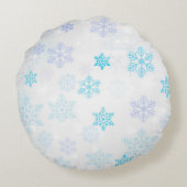 クリスマスの星の背景 ラウンドクッション (裏面)