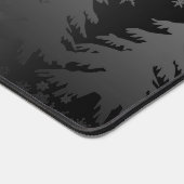 クリスマスの星の輝きのシルエットスプルック デスクマット (コーナー)