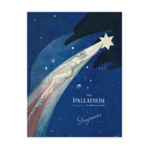 クリスマスの星の郵便はがき