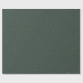 クリスマスの星グリーン白かわいいおもしろいホリデーラップ ラッピングペーパー (フラット)