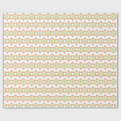 クリスマスの星柄 ラッピングペーパー (フラット)