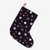 クリスマスの星 スモールクリスマスストッキング (正面 (吊り時))