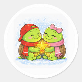 クリスマスの星 ラウンドシール