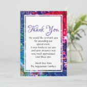 クリスマスの星 |抽象芸術冬 |パーティーイベント サンキューカード (スタンド正面)