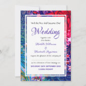 クリスマスの星 |抽象芸術冬 |フェスティバル 招待状 (正面)