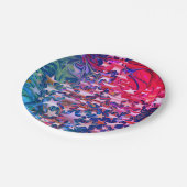 クリスマスの星 |抽象芸術紫薄紫 |フェスティバル ペーパープレート (アングル)