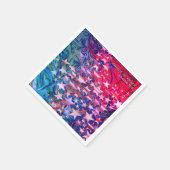 クリスマスの星 |抽象芸術 |フェスティバルカスタム紙 スタンダードカクテルナプキン (角)