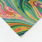 クリスマスの星 |抽象芸術 |緑のフェスティバル フリースブランケット (角)