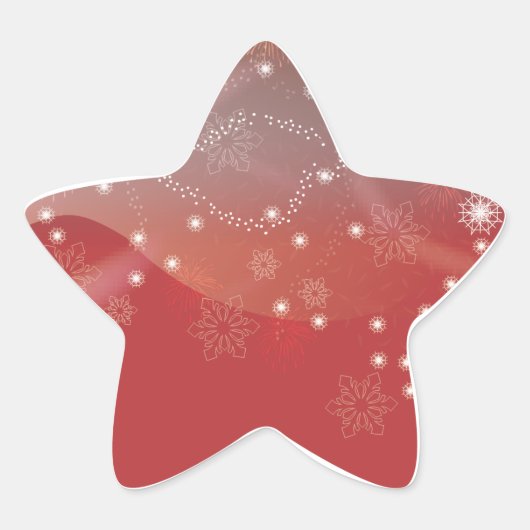 クリスマスの星 星シール (正面)
