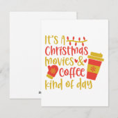 クリスマスの映画とコーヒーの日 こんな日 シーズンカード (正面/裏面)