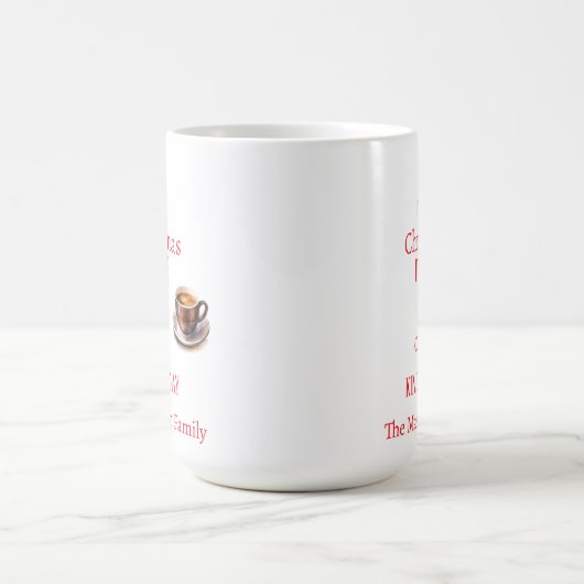 クリスマスの映画とホットコーヒーにぴったりな日 コーヒーマグカップ (中央)