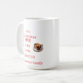 クリスマスの映画とホットコーヒーにぴったりな日 コーヒーマグカップ (正面左)