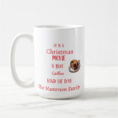 クリスマスの映画とホットコーヒーにぴったりな日 コーヒーマグカップ (左)