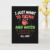 クリスマスの映画をただ観たい カード (黄色い花)