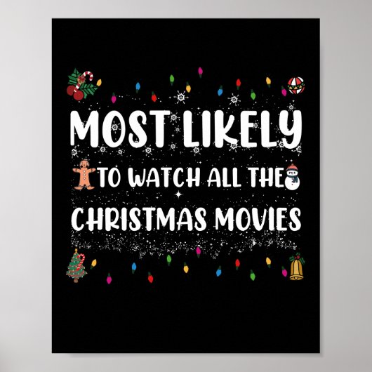 クリスマスの映画を全部見る可能性が最も高い ポスター (正面)