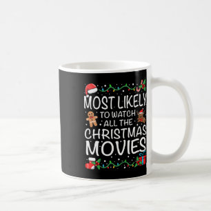 クリスマスの映画を最もよく見る家族C コーヒーマグカップ