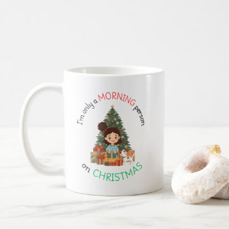 クリスマスの時のみ朝の人マグ コーヒーマグカップ