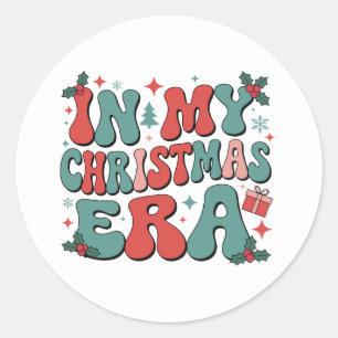 クリスマスの時代だもの かわいいグルービークリスマス Xmas ラウンドシール