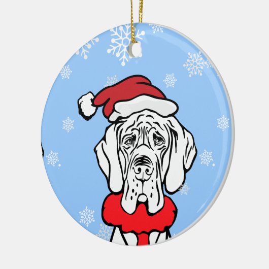 クリスマスの時期だ セラミックオーナメント (左)