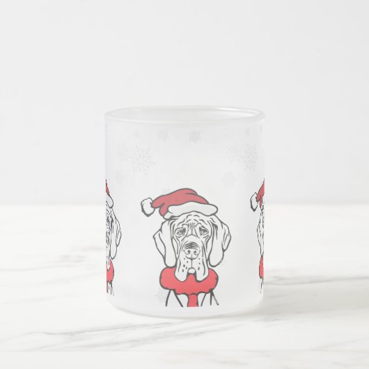 クリスマスの時期だ フロストグラスマグカップ (中央)