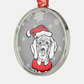 クリスマスの時期だ メタルオーナメント (左)