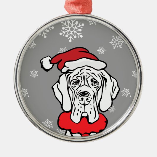 クリスマスの時期だ メタルオーナメント (正面)
