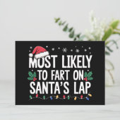クリスマスの時期にサンタさんの膝の上でおならをしそうな人 シーズンカード (スタンド正面)