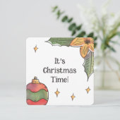 クリスマスの時期 クリスマスの友達 カード (スタンド正面)