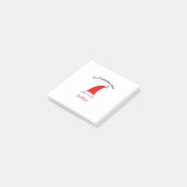 クリスマスの時期 サンタの赤い帽子 名前 シンプルで楽しい ポストイット (アングル)