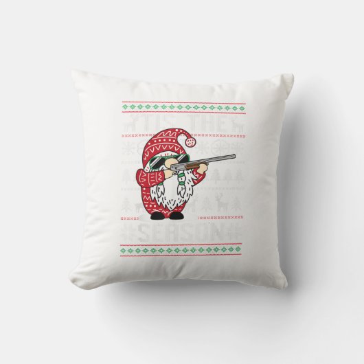 クリスマスの時期 トナカイ 妖精 クッション (正面)