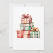 クリスマスの時期、子供たちの玩具とプレゼントパーティー 招待状 (裏面)