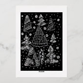 クリスマスの時期 箔シーズンカード (裏面)