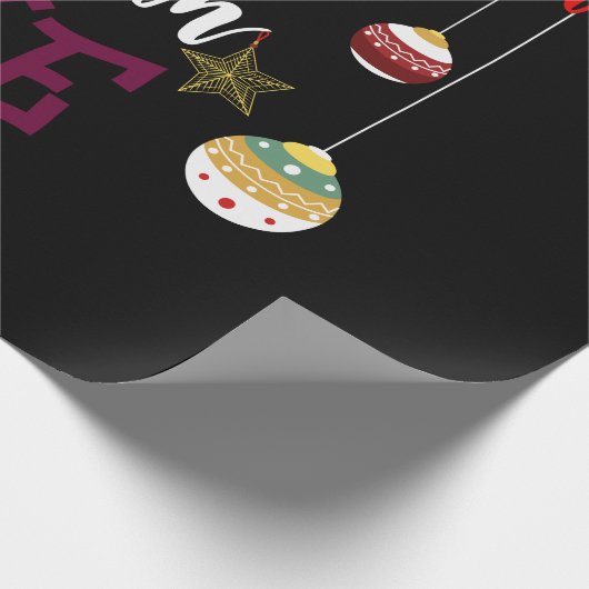 クリスマスの時間は酒の方が好い ラッピングペーパー (角)