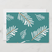 クリスマスの暖かい願いファミリーフォトホリデーカード シーズンカード (裏面)