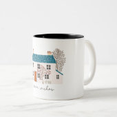 クリスマスの暖かい願い ツートーンマグカップ (正面右)