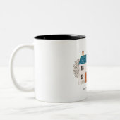 クリスマスの暖かい願い ツートーンマグカップ (左)