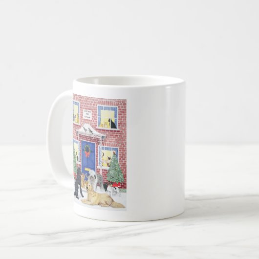 クリスマスの暖かさ コーヒーマグカップ (正面左)