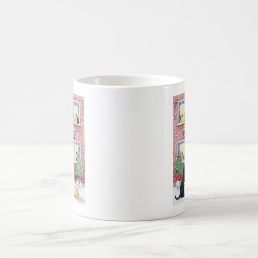 クリスマスの暖かさ コーヒーマグカップ (中央)