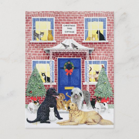 クリスマスの暖かさ シーズンポストカード (正面)