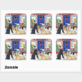 クリスマスの暖かさ スクエアシール (シート)