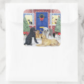 クリスマスの暖かさ スクエアシール (バッグ)