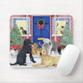 クリスマスの暖かさ マウスパッド (マウス)