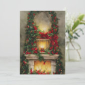 クリスマスの暖炉予算 シーズンカード (スタンド正面)