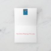 クリスマスの曉のナシ木のヤマウズラ シーズンカード (内部)