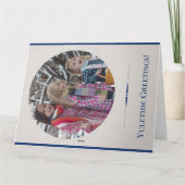 クリスマスの最も優しい折り畳まれたグリーティングカード カード (裏面)