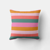 クリスマスの最も居心地の良い時ストライプの間 クッション (裏面)